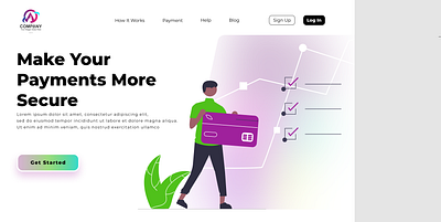 Landing Page desktop graphic design illustration landing page logo ui ux website