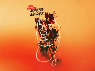 Maybe Never album cover flowers illustration music record summer vinyl