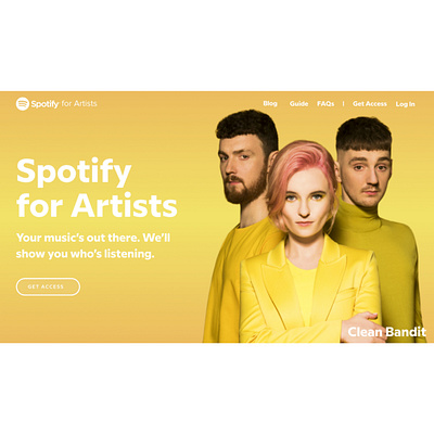 Spotify Landing Page graphic design landing page spotify ui ux website