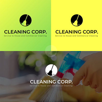 Professional Unique Logo Design || Cleaning Corp. Logo branding graphic design logo logo design logofolio proffesional logo unique logo