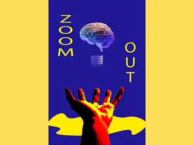zoom out / Graphic design art digital graphic design
