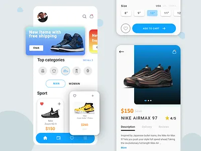 E-commerce App Design app dailyui design ecommerce figma illustration mobileapp mockup photoshop ui uiux ux