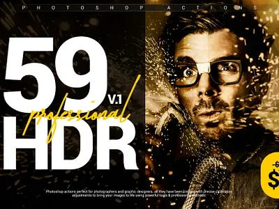 59 Professional HDR Photoshop Actions action bundle design effect filter hd hdr photo photography photoshop presets