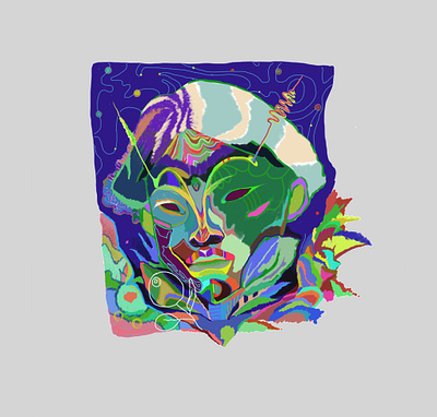 five rainbows art cg color colorful illustration