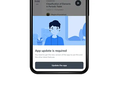 App update prompt animation app update delight design json lottie lottie files update update app