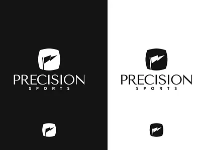 Precision Sports (unused) branding design flag golf icon illustration logo tee vector