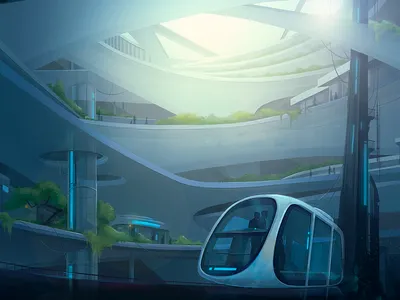 Underground mall 2d 3d art background concept flat design illustration mall shopping center texture train