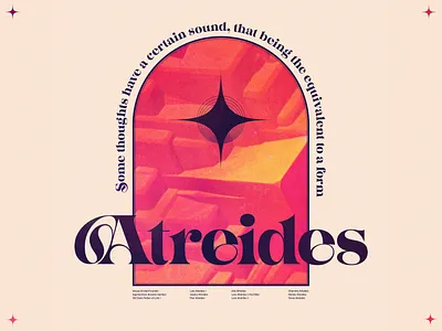 Atreides dune icon illustration poster texture typography