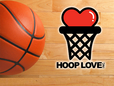 Hoop Love Inc. basketball for hire graphic design logo mental health