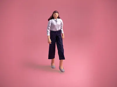 Walking Loops 3d aftereffects animation c4d cartoon clean color design graphic illustration light minimalistic motion motion graphics simple simplicity texture ui