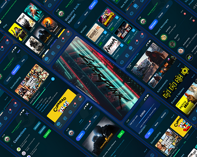 Redesign Steam Mobile Part 4 (Final) app design connections futuristic game game design games market news notification profile status steam steam mobile ui ui design ux ux design valve valve corporation wishlist