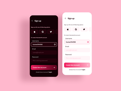 Sign up 001 app dailyui design ui ux