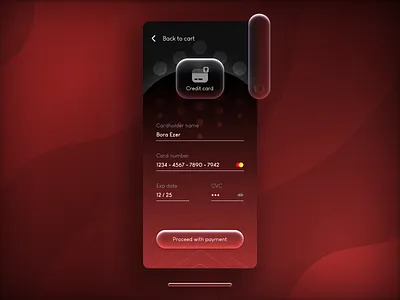 DailyUI credit card checkout app art button checkout class color creative credit card dailyui design elegant gradient hellodribbble icon illustration luxury red ui ux