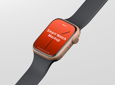 Smart Watch 7 Mockup abstract app clean device display mockup presentation realistic screen simple smart smart watch smart watch 7 smartphone smartwatch theme ui ux watch web