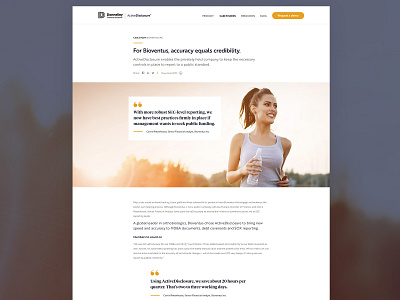 DFIN - UI Refresh b2b saas ui web design web page