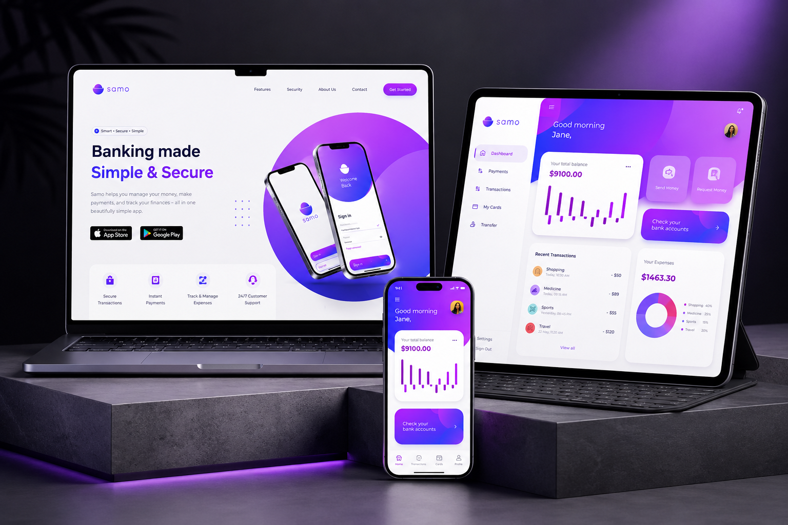Finance App app application brand branding design logo logo deisgn mobile mobile ui ui uiux user interface vector