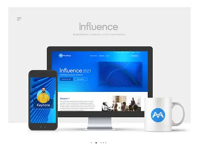 Influence User Conference b2b branding conference fintech mindbridge saas ui