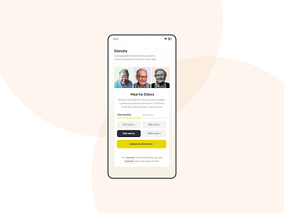Donate Screen app app design donate ui
