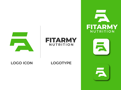 Fitarmy army logo branding creative logo design fa fa logo flat logo green logo icon identity illustration letter mark logo logo designer logo maker logotype mark minimal logo minimalist logo vector
