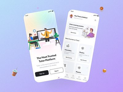 Tutor app design app design mobile design online study study app tutor app tutor app design