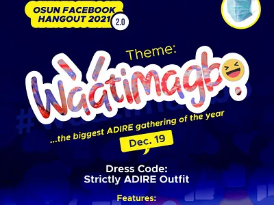 Osun Facebook Hangout Fliers branding carnival coreldraw design event flier graphic design hangout illustration show vector website