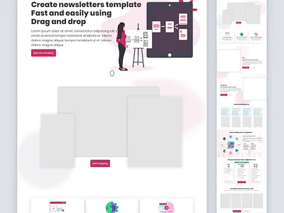 Speedy Newsletter - Newsletters Template Website UI UX Design animation branding code design illustration logo newsletter website raciodesigners ui uidesign ux uxdesign uxui webdesign website website designer website developer