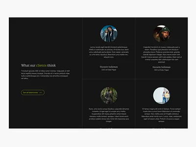 Not Selling Liquid - Design Agency - Testimonial - 8/8 black branding design agency landing page testimonial ui design ux design