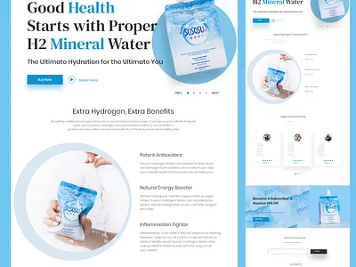 Susosu - Mineral Water Selling Website UI UX Design branding design illustration mineral water online shop raciodesigners shop ui uidesigner ux uxdesign uxui webdesign website wordpress