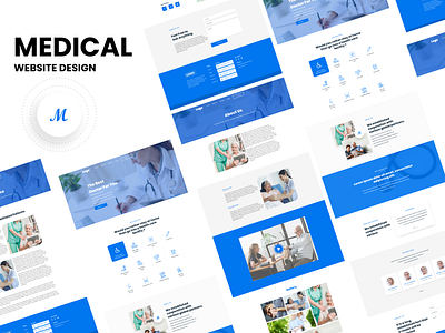 Medical Center Web Prototype Design adobexd design health web med center design medical center medical web online health care ui ui ux ui ux design web website design