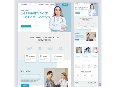 Medic Heart - Medical Appalment Booking Website UI UX Design appointment website booking website branding design doctor website illustration logo medical website raciodesigners ui ui design ux uxdesign uxui webdesign website