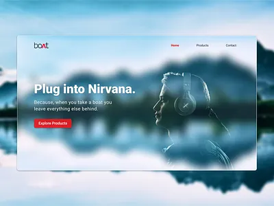 Boat - Hero Section boat branding design hero page inspiration music portfolio positioning ui ux values web