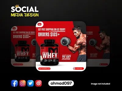 Social Media Design 3d ads banner animation branding design designer graphic design illustration instagram banner logo motion graphics social media social media design ui