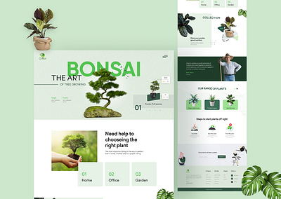 Plant Landing Page agency apps design business dribble figma fitness food furniture game health landing page medical nature plant landing page ui user experience user interface ux web design web template