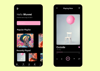 Daily UI 009 - Music Player 100daychallenge dailyuichallenge ui