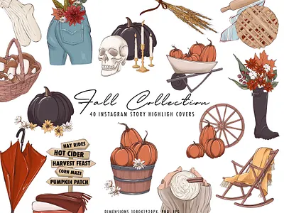Fall clipart autumn pumpkin patch autumn clipart fall icons illustration instagram instagram highlights logo october png pumpkin