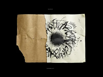 LETTERBOOK TRIPPIN' calligraphy damaged experiment grunge handwrite letterbook letters lettring typography