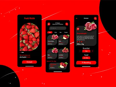 Fruit Shop Mobile App clean design illustration ui ui design ux ux design uxui