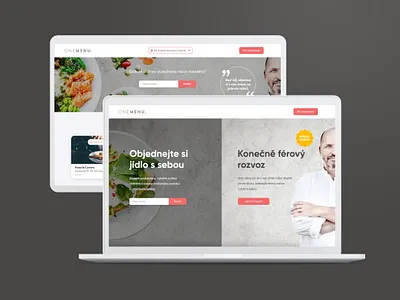 OneMenu website food delivery ui web webdesign website