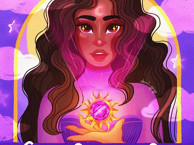 Amuleto amulet amuleto girl illustration magic moon photoshop