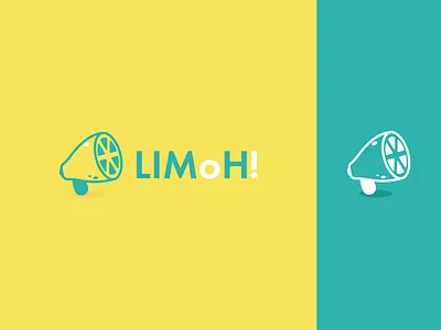 LimoH! (Tasty Sound) branding design fruit fun graphic design lemon lime logo megaphone modern playful sound voice