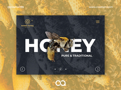 SWEET HONEY WEBSITE app bee bees branding design graphic design honey honeycombs icon ui ux vector website