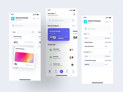 Kanban - Project Management App UI Kit activity clean design ios kanban management manager mobile mobile design pm project project management task tools trello ui ui8 uidesign uikit ux