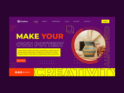 Landing Page Template Workshop branding class creativity graphic design illustration landing page ui web design workshop