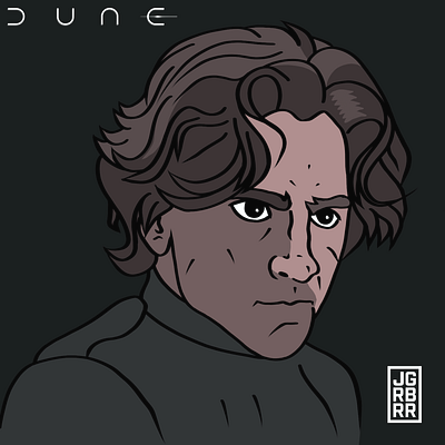 Dune Illustrations character illustration denis villeneuve digital art digital illustration dune dune 2021 fan art illustration jason momoa