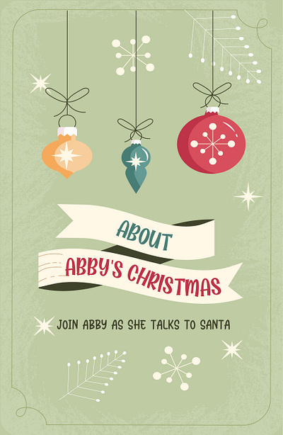 About Abby_s Christmas_ Join Abby As She Talks To Santa app branding design icon illustration logo typography ui ux vector