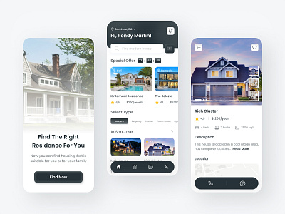 RumahQu - Housing Search App clean clean ui design exploration inspiration minimalist mobile mobile apps popular rent house rent house apps search house apps simple splash screen ui ui design uimobile ux ux design uxmobile