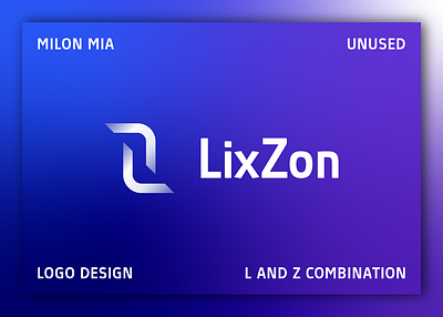 LixZon branding design graphic design icon identity illustration l latter latter logo logo logo branding logo creation logo design logo folio logo idea logo maker minimal modern logo vector z latter