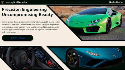 Car company website concept design design graphic design ui website design