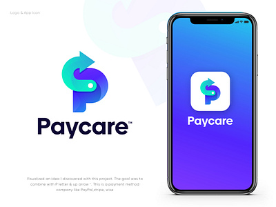 Paycare Branding app logo brand identity brand identity design branding financial tech company logo fintech company branding fintech company logo fintech logo gradient logo logo design modern logo p letter logo pay logo paycare logo payment gateway logo payment method logo payment system logo tech logo techonology branding techonology logo