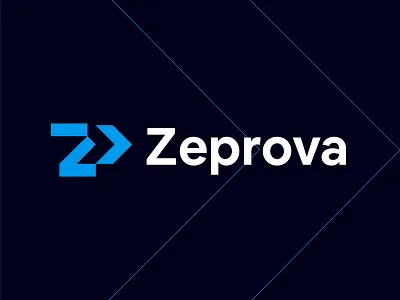 Zeprova - Logo arrow arrow logo blue branding letter logo lettering lettermark logo logo symbol memorable minimalist modern logo simple startup visual identity design z z logo z logo concept zeprova logo